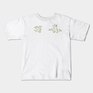 Mini Cute Origami Dragons Kids T-Shirt